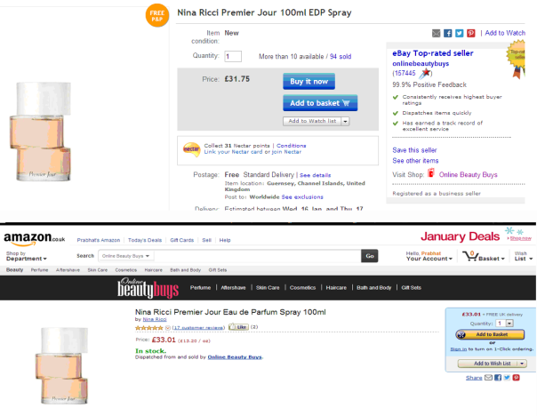 amazon ebay price comparison